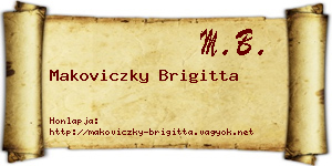 Makoviczky Brigitta névjegykártya